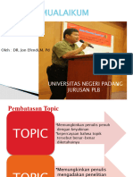 Asalammualaikum: Universitas Negeri Padang Jurusan PLB