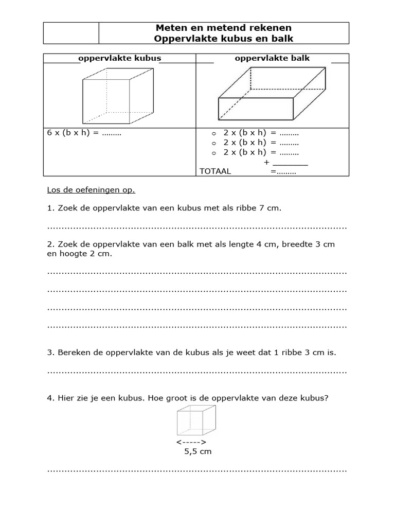 MR - Opp. Kubus & Balk | PDF