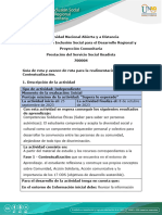 Guía de Ruta y Avance de Ruta para La Realimentación - Fase 1 - Contextualización