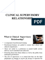 Clinical Supervisory Relationship