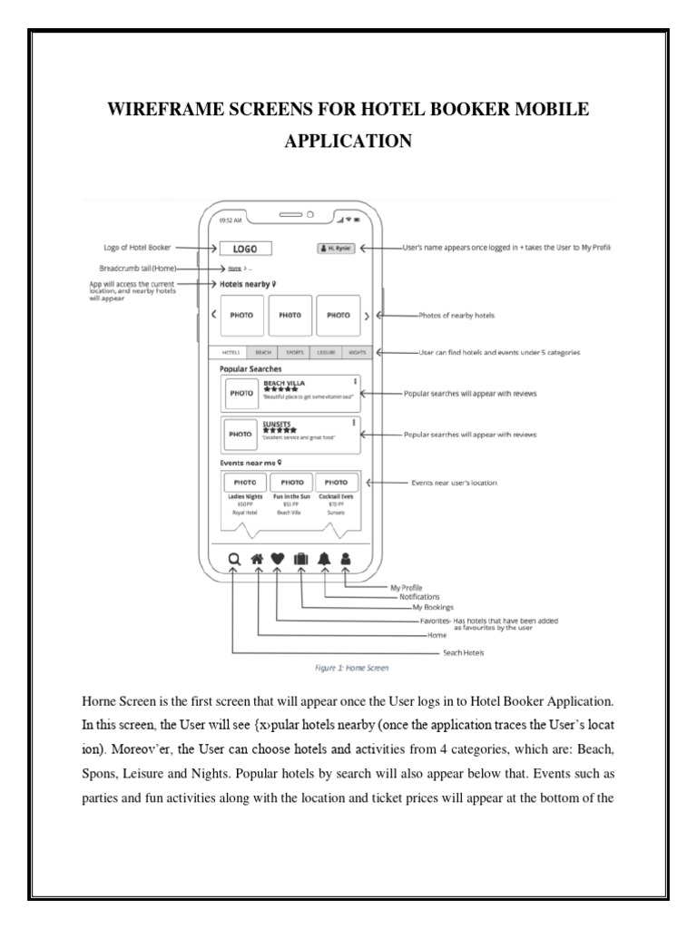 Hotel Booker Case Study 3 Pdf User Computing Usability