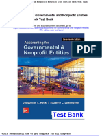 Accounting For Governmental and Nonprofit Entities 17th Edition Reck Test Bank