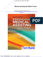Administrative Medical Assisting 8th Edition French Test Bank
