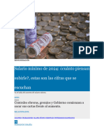 Salario Mínimo de 2024 Cuánto Piensan Subirle