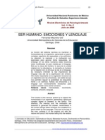 Ser Humano Emociones y Lenguaje