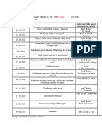 Plan Organizacja Zajec Na Rok 2022-2023 Stacjonarne