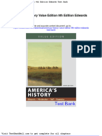 Americas History Value Edition 9th Edition Edwards Test Bank