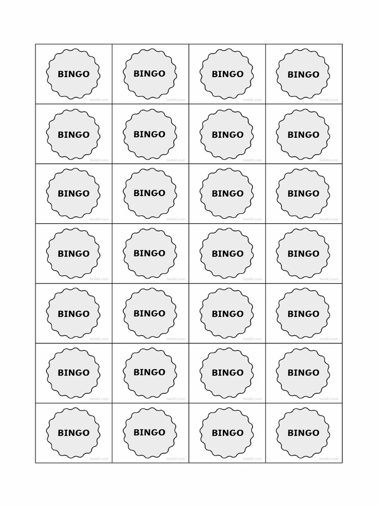 Bingo Tokens | PDF