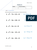 Practica 11 Metodo Factorizacion Ecuaciones de Segundo Grado Incompletas Ax2+c 0
