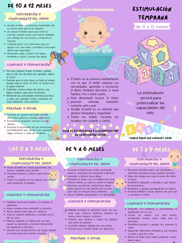 Guía de Estimulación Temprana para Bebés | PDF