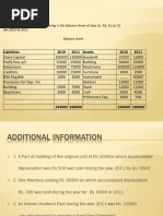 Liabilities 2010 2011 Assets 2010 2011
