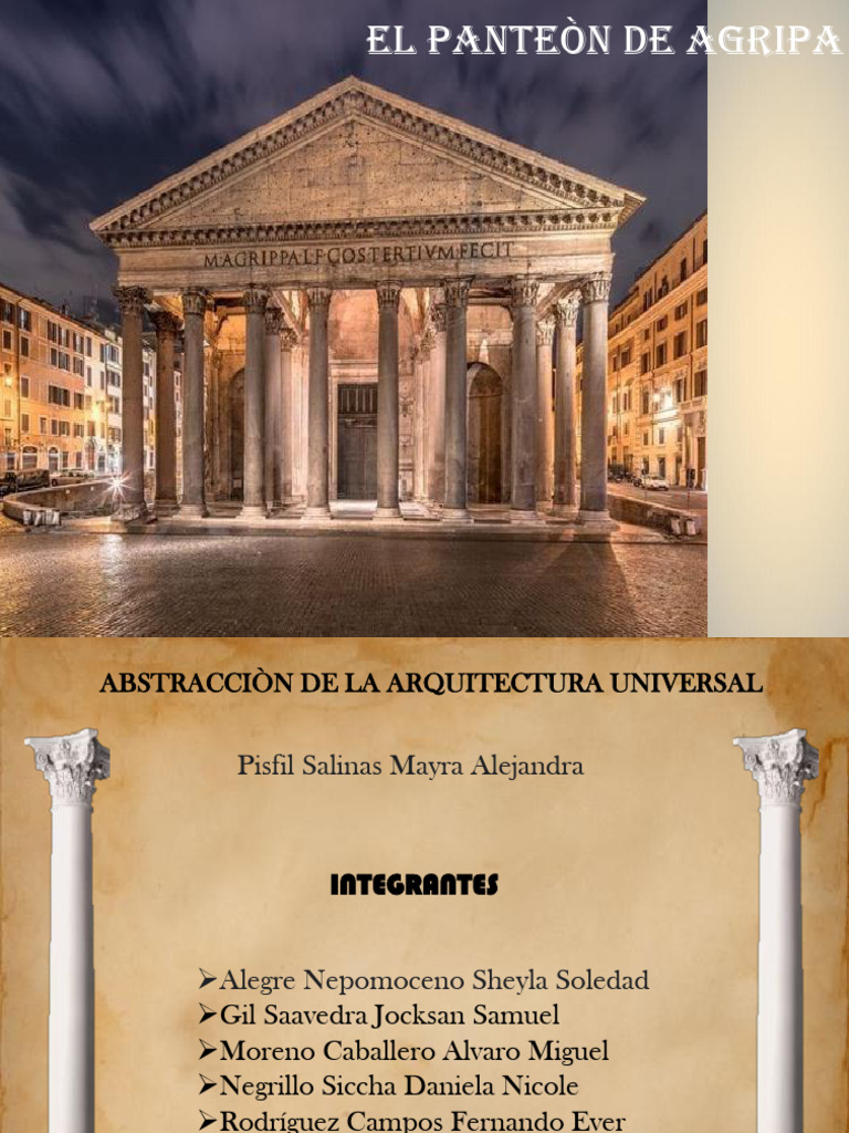 El Panteón de Agripa en Roma | PDF | Hazme | Roma