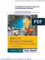 Basics of Research Methods For Criminal Justice and Criminology 4th Edition Maxfield Test Bank