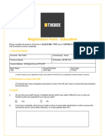 Tik Box Registration Education Form-2022