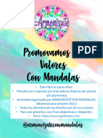 Valores Niños Ppara Pintar Conmandalas