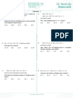 Sınıf (A) Matematik: Polinomlar - 1