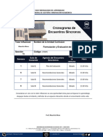 FORMATO CRONOGRAMA DE ENCUENTROS SÍNCRONOS AV 2023-3 For