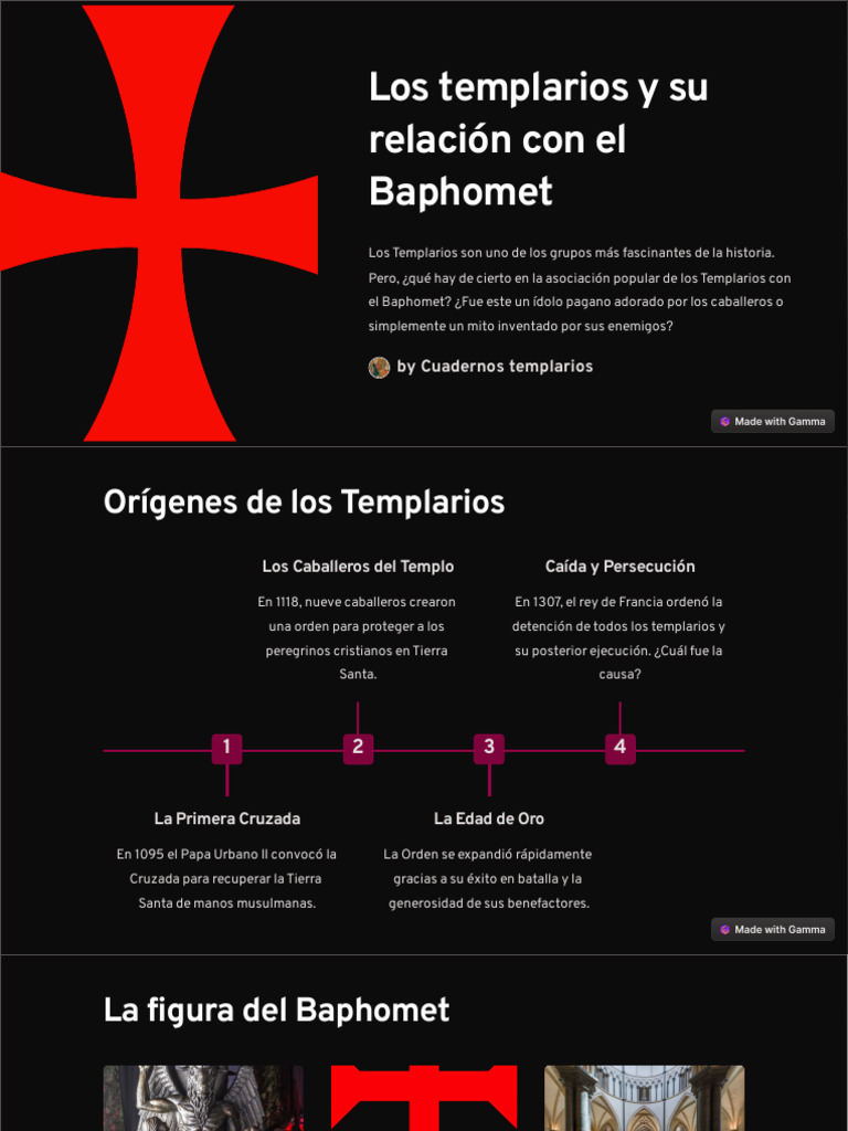 Los Templarios y Su Relacion Con El Baphomet | PDF | Caballeros templarios