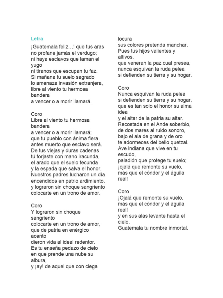 Himno Nacional PDF