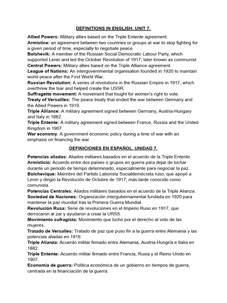 Definiciones en Inglés Español. t7 (1gm RR) PDF