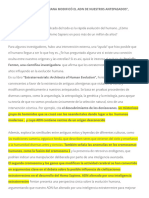 Una Inteligencia No Humana Modificó El Adn de Nuestros Antepasados