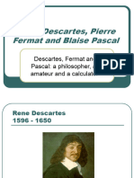 Descartes - Fermat - Pascal - Week3