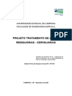 Projeto Tratamento Aguas Residuárias Cervejarias