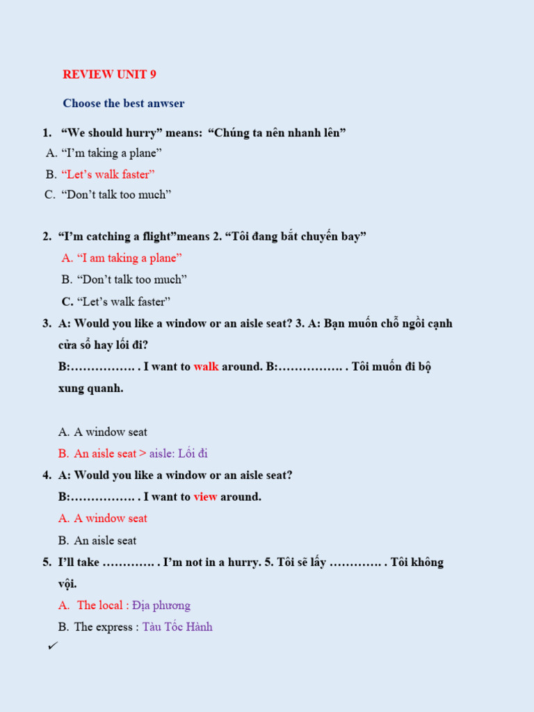 Review Unit9 | PDF