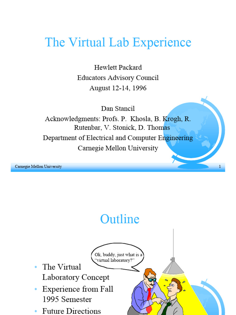 CMU's Virtual Laboratory Innovations | PDF | Carnegie Mellon University ...