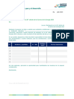 Carta de Designación de Docente 2023