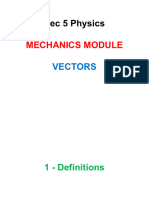 Physics - Vectors - Notes - 1