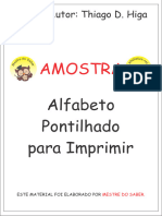 Amostra - Alfabeto Pontilhado para Imprimir - Mestre Do Saber