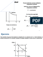 Proceso Isotérmico: Proceso Realizado A Temperatura Constante Isoterma: Curva en El Diagrama PV A Temperatura Constante