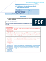 Lab 10 - Ensayo, Párrafo de de Desarrollo de Contraargumentación