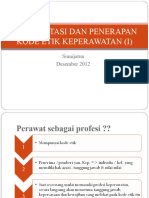 Interpretasi Dan Penerapan Kode Etik Keperwatan Sumijatun