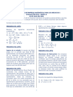 Evaluación N°03-A-Administración de Empresas Matemática para Los Negocios I