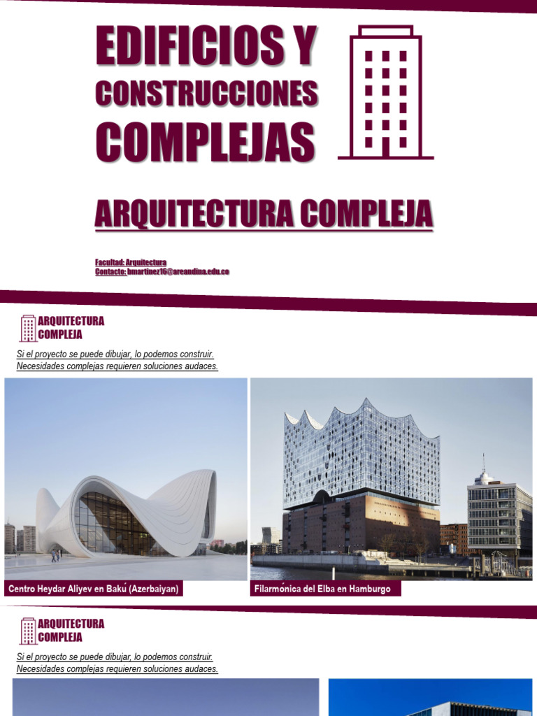 1.1 Construcciones Complejas - Arquitectura Compleja | PDF