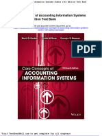 Core Concepts of Accounting Information Systems Simkin 13th Edition Test Bank