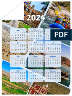 Blue Photo Travels 2023 Calendar Poster