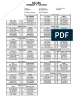 Fixture Primera y Tercera - Apertura