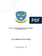 Uhf Communication System: Practical Exercise Report of The Ansmbsc 32 STUDENT 2021/2022
