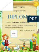 Formato Diploma Preescolar 2