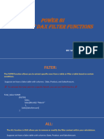 Power BI Dax Functions