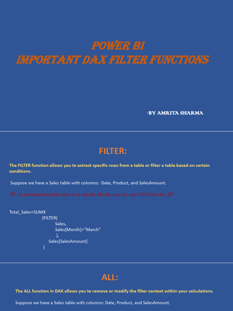 Power bi dax functions pdf