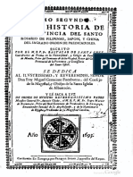 Historia de La Provincia Del Santo Rosario de Filipinas, Japón y China. Tomo 2°