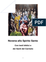 Novena Allo Spirito Santo, Con Testi Dei Santi Del Carmelo