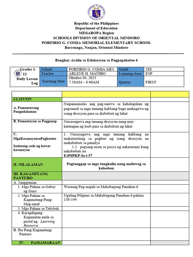 Esp6 Mañibo | PDF