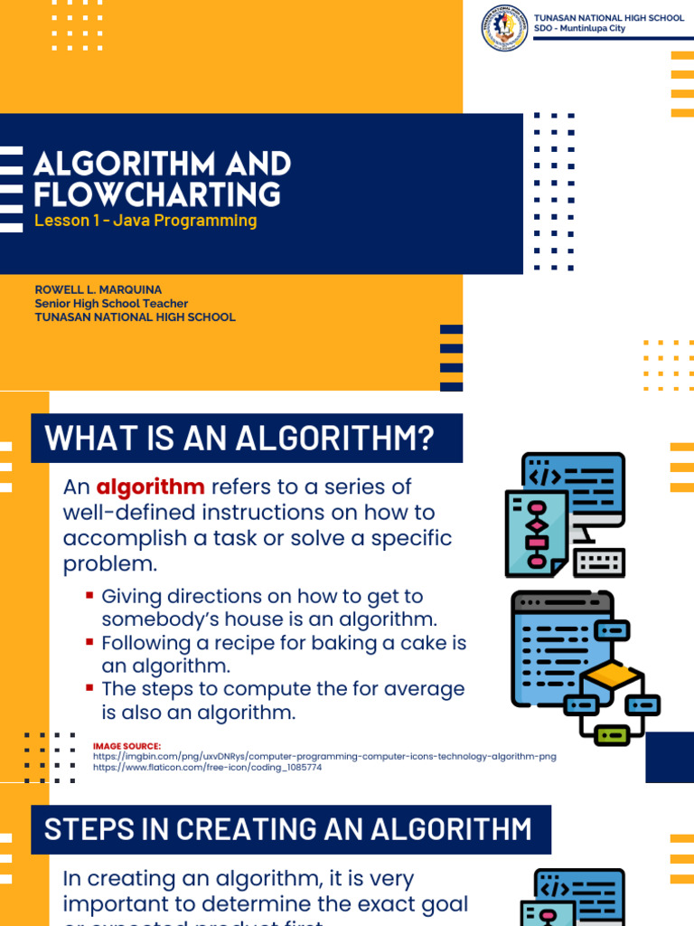 Lesson 1 - Algorithm and Flowcharting | PDF | Computer Program ...