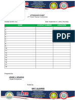 Attendance Sheet