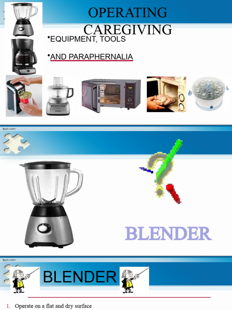 Operating Caregiving Equipment, Tools and Paraphernalia PDF